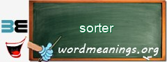 WordMeaning blackboard for sorter